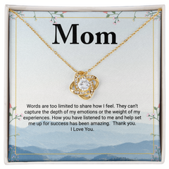 Words are too limited - Love Knot Necklace