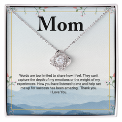 Words are too limited - Love Knot Necklace