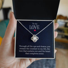 To My Love - Lov eKnot Necklace