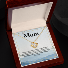 Words are too limited - Love Knot Necklace