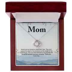 Words are too limited - Love Knot Necklace