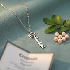 Graduation Mortar Name Necklace