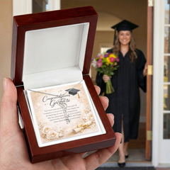 Graduation Mortar Name Necklace