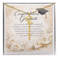 Graduation Mortar Name Necklace