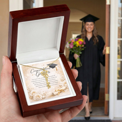 Graduation Mortar Name Necklace