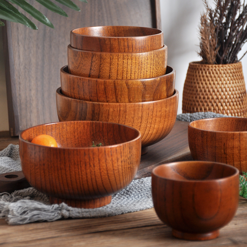 Wooden Soup Bowl