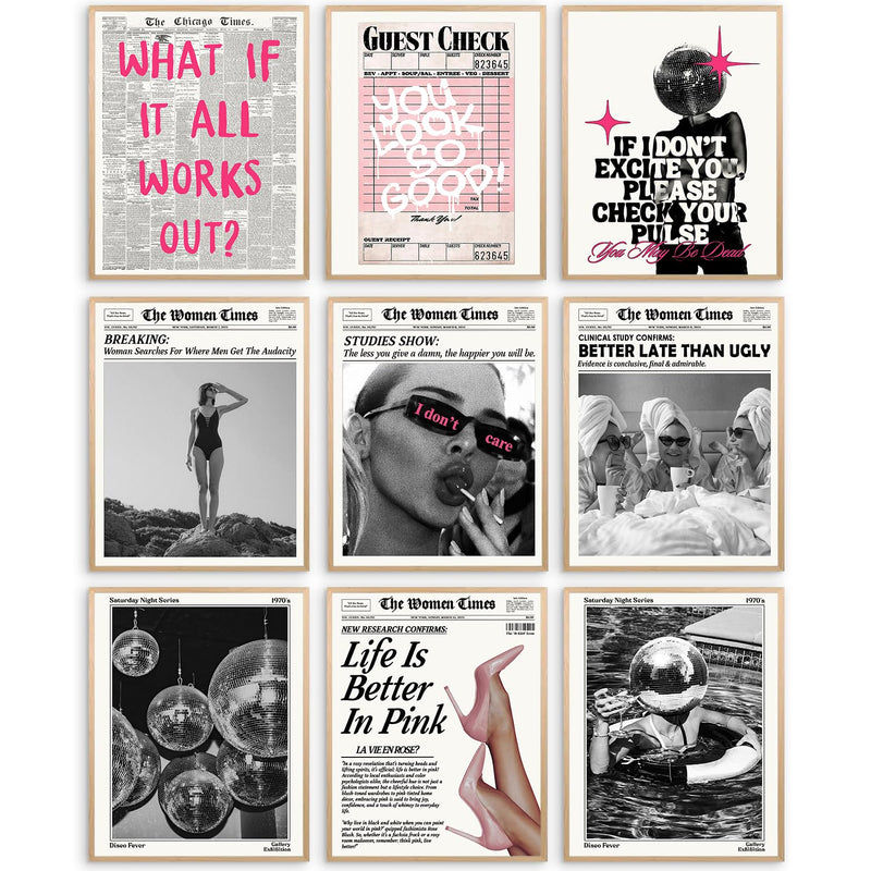 Elegant Newspaper Art