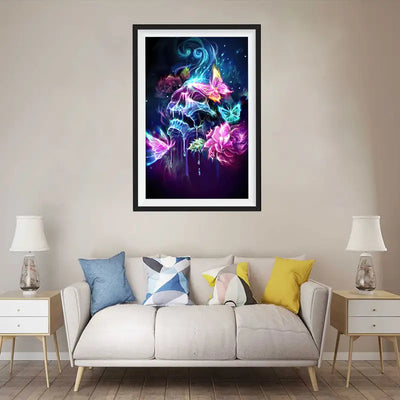 Butterfly Skull Wall Art
